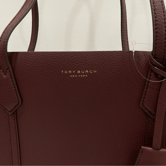 Tory Burch Burgundy Tote Bag - Picture 2 of 14